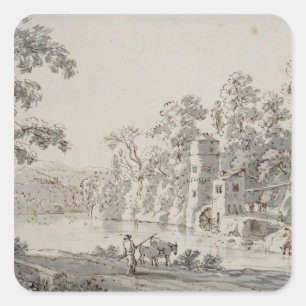 Pegatina Cuadrada El Watermill por Ford