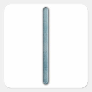 Pegatina Cuadrada Elder Futhark Rune Isa