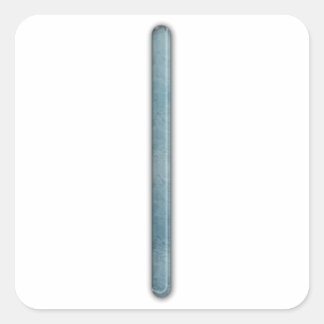 Pegatina Cuadrada Elder Futhark Rune Isa