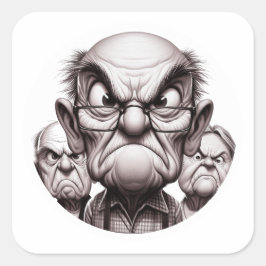 Pegatina Cuadrada "Elder Glare Sticker Pack"