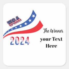 Pegatina Cuadrada Elecciones 2024