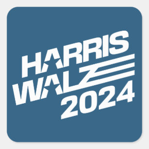 Pegatina Cuadrada Elecciones Harris Walz 2024