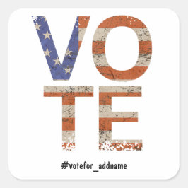 Pegatina Cuadrada Elecciones presidenciales de Estados Unidos 2024