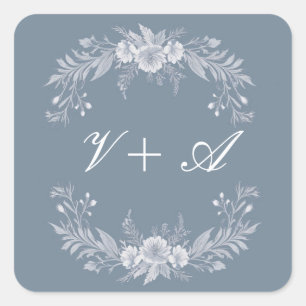 Pegatina Cuadrada Elegancia en flor