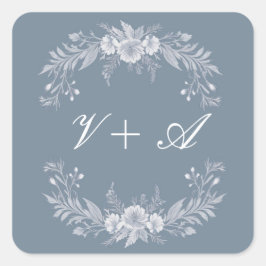 Pegatina Cuadrada Elegancia en flores