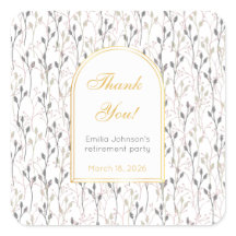 Elegant Floral Arch Retirement Party 