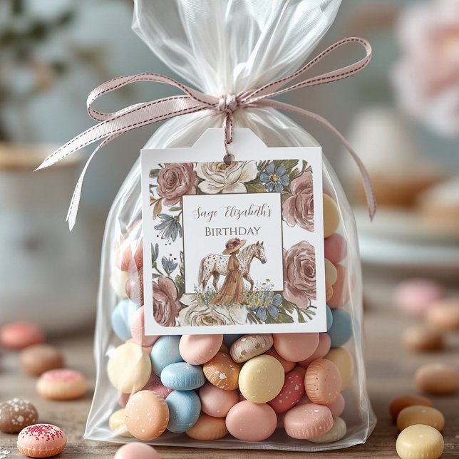 Pegatina Cuadrada Elegant Horse Lover Birthday  (Subido por el creador)