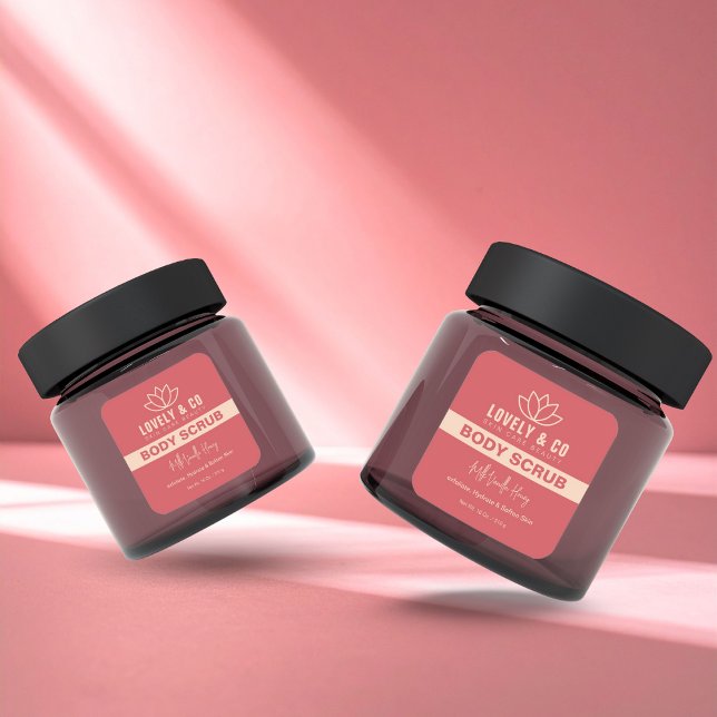 Pegatina Cuadrada Elegant Rose & Ivory Salon Beauty Product Label  (Subido por el creador)