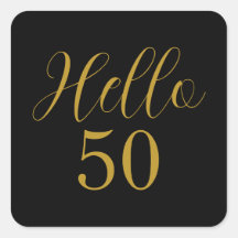 Elegante 50 aniversario de oro negro