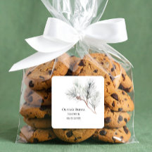 Elegante Ducha de Novia de Pino Invernal Blanco