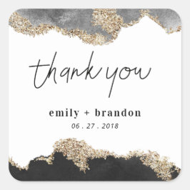 Pegatina Cuadrada Elegante minimalista