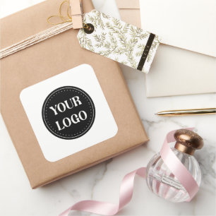 Pegatina Cuadrada elegante, moderno, refinado y editable.