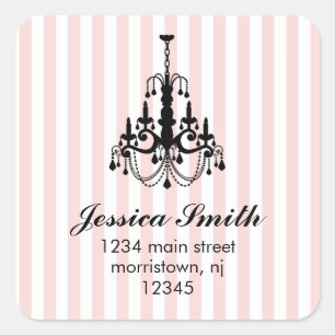 Pegatina Cuadrada Elegantes Pegatinas de la lámpara de araña