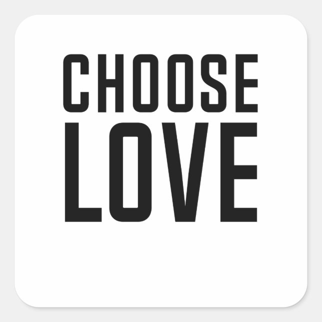 Pegatina Cuadrada Elegir (Anverso)