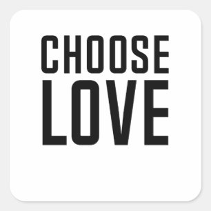 Pegatina Cuadrada Elegir