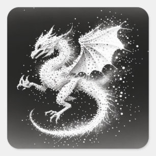 Pegatina Cuadrada Elementales de Dragon Air