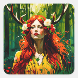 Pegatina Cuadrada Elen of the Ways