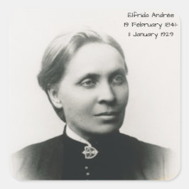 Pegatina Cuadrada Elfrida Andrée