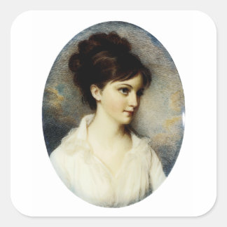 Pegatina Cuadrada Eliza Izard (Sra. Thomas Pinckney, Jr.), 1801