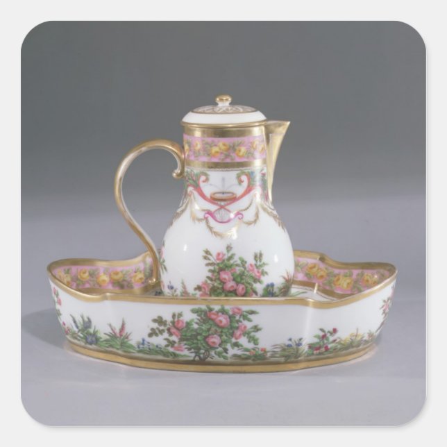 Pegatina Cuadrada Ellas y cuencas, hechas en París (Anverso)