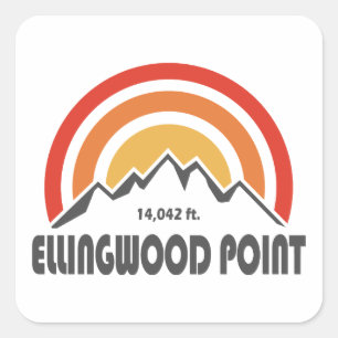 Pegatina Cuadrada Ellingwood Point