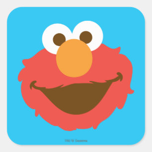 Pegatina Cuadrada Elmo Face