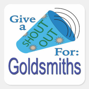 Pegatina Cuadrada Elogio para Goldsmiths