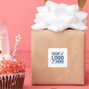 Pegatina Cuadrada Embalaje Comercial de Logotipo Personalizado de Ma