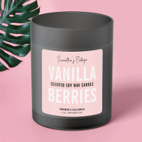 Embalaje de Velas o Bañeras Rosa Femeninas