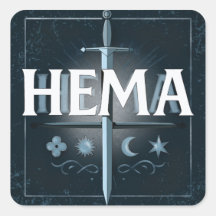 Emblema de Espada Medieval HEMA – Estilo Grafiti A