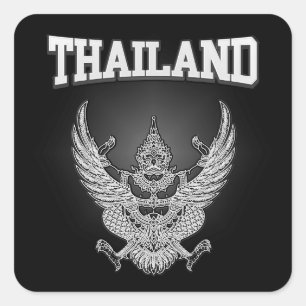 Pegatina Cuadrada Emblema de Tailandia