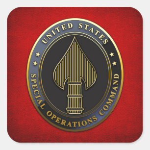 Pegatina Cuadrada Emblema de USSOCOM