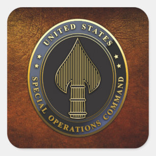 Pegatina Cuadrada Emblema de USSOCOM
