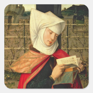 Pegatina Cuadrada Emerency, la madre de St Anne, el panel de la e
