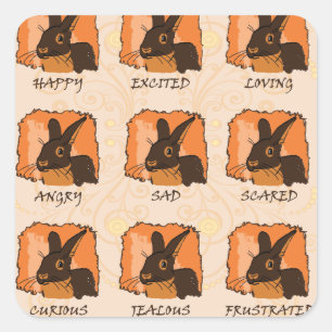 PEGATINA CUADRADA EMOCIONES - LILAC