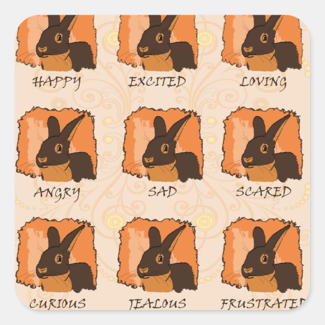 PEGATINA CUADRADA EMOCIONES - LILAC (Anverso)