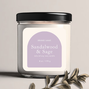 Pegatina Cuadrada Empaquetado moderno de productos minimalistas con 