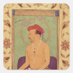 Pegatina Cuadrada Emperador Jahangir