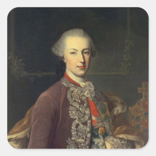 Pegatina Cuadrada Emperador José II de Alemania