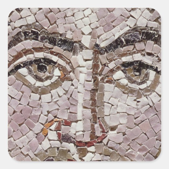 Pegatina Cuadrada Emperador Justinian I c.547 AD (Anverso)