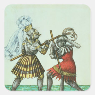 Pegatina Cuadrada Emperador Maximiliano I de Alemania