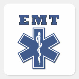Pegatina Cuadrada EMT Star of Life Classic