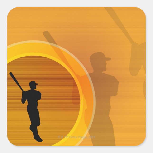 Pegatina Cuadrada En el Bat (Anverso)