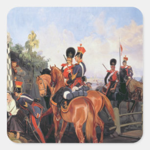 Pegatina Cuadrada En la Piedra de la Milla, 1859