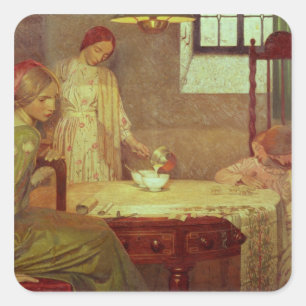 Pegatina Cuadrada En la profundidad del invierno