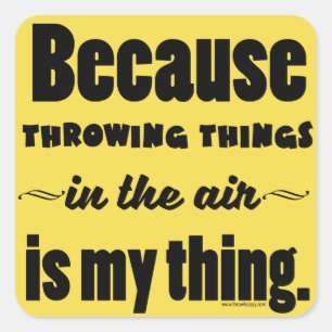 Pegatina Cuadrada En la toma de aire - Discus Javelin Hammer Gift