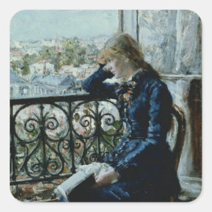 Pegatina Cuadrada En la ventana, 1881