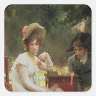 Pegatina Cuadrada En Love, 1907