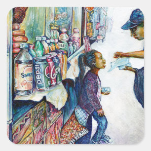 Pegatina Cuadrada En última instancia genera esperanza