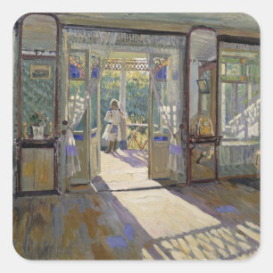 Pegatina Cuadrada En una casa, 1913